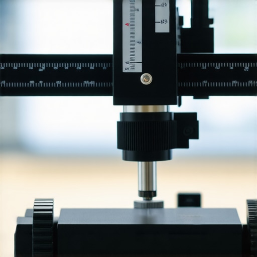 A professional-grade light calibration device measuring ambient light in an office.