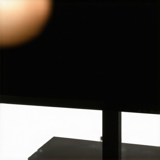 A sleek bias light strip installed behind a computer monitor, highlighting proper placement for optimal contrast enhancement.