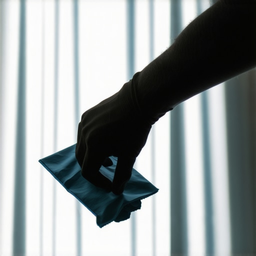 Person cleaning LED lamp with microfiber cloth for optimal performance
