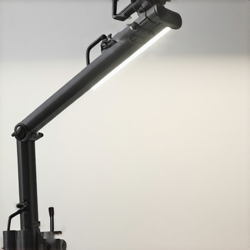 Durable LED desk lamp with adjustable arm, emphasizing quality and longevity